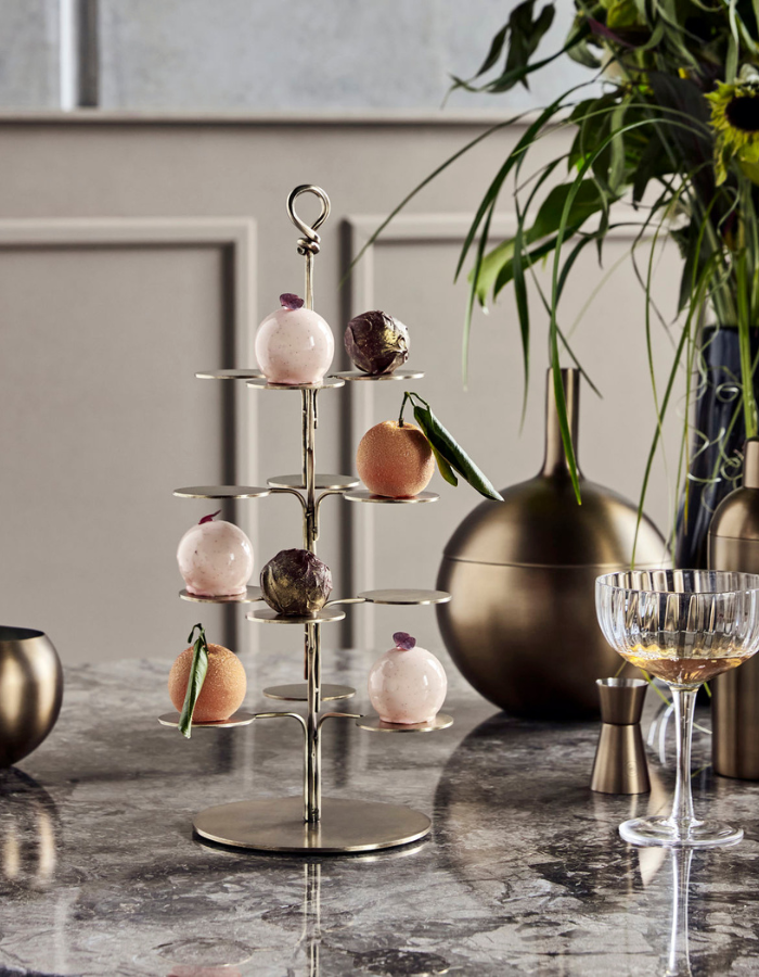 Stand Seny Antique brass finish