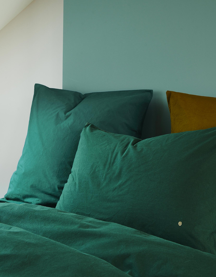 pillow case organic cotton celeste (1)