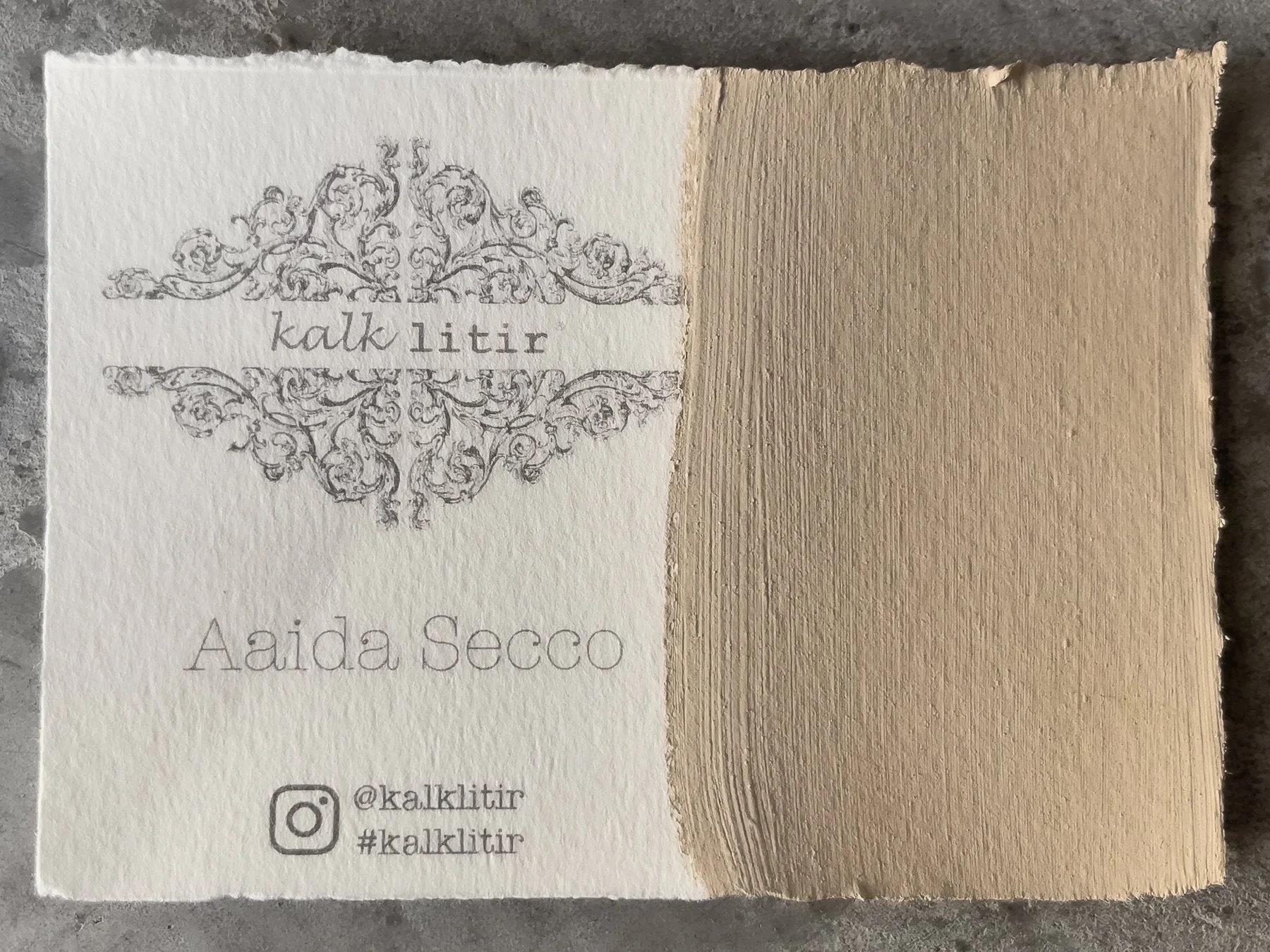Samples colour cards Limewash