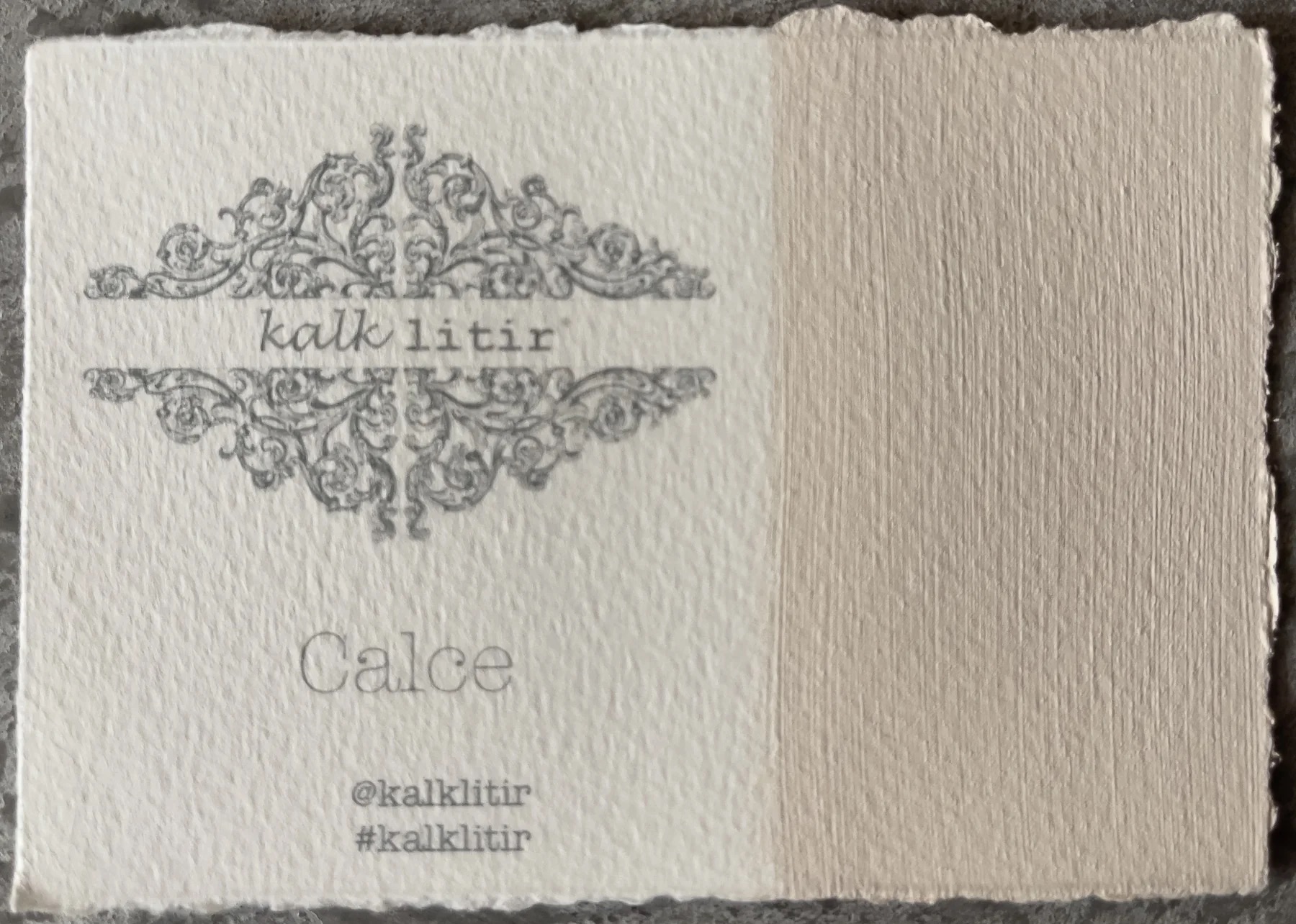 Samples colour cards Limewash