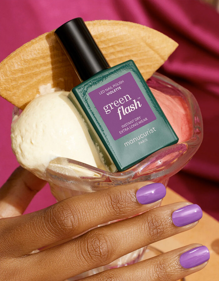 Manucurist Green Flash LED polish gel Violette 15 ml