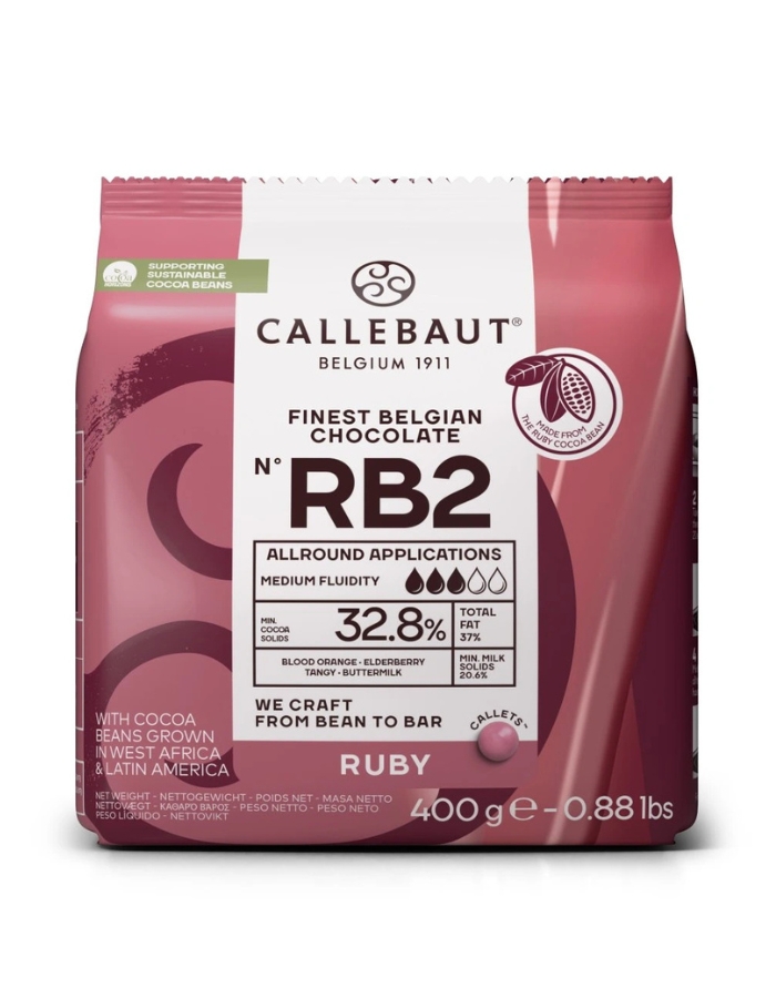 Čokoláda Ruby Callebaut RB2 0,4 kg