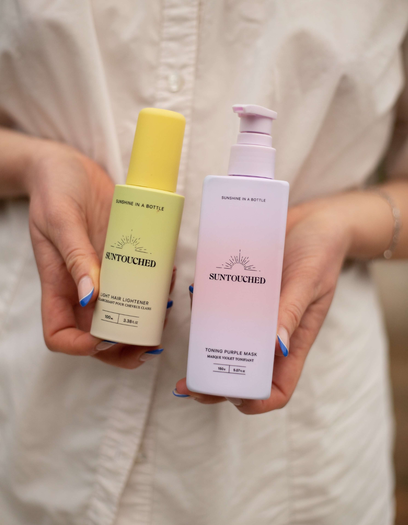 DUO Suntouched Hair Lightener for Light Hair + mask