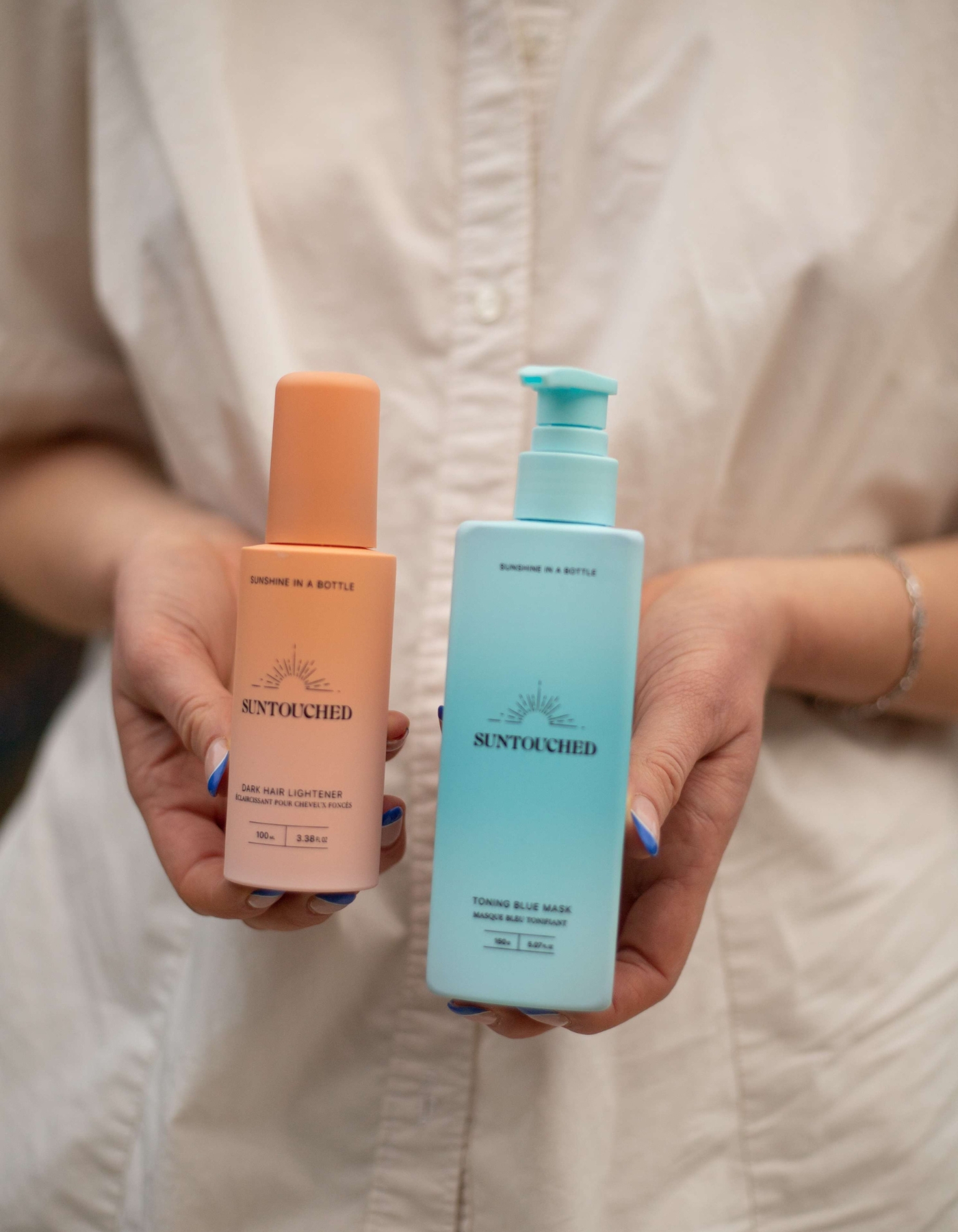 DUO Suntouched Hair Lightener for Dark Hair + mask