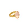 Prsten Om Namah Shivaya Rose Quartz