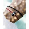 BLACK TOURMALINE • Red & Silver