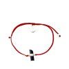 BLACK TOURMALINE • Red & Silver