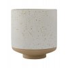 Hagi Pot White / Light Brown