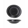 Sada polévkových talířů Yoko Black Porcelain 4 ks