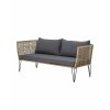 Mundo Sofa Brown Metal