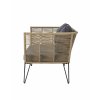 Mundo Sofa Brown Metal