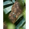Dětský náramek aquamarin crystal pink/gold