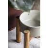 Ceramic bowl for teak stand Medium / Natural