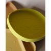 Dětský silikonový talířek Lev Mustard