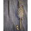 Mosazný věšák / háček Pineapple 18 cm