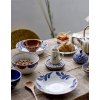 Camellia Serving Bowl Blue/ Brown