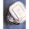 Nerezový lunchbox leakproof trio 20 x 15 x 6 cm