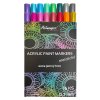 Set of acrylic markers with extra thin tip Metallic
