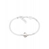 Náramek Rough Gem Chain Diamond Quartz Silver