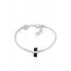 Bracelet Rough Gem Chain Black Tourmaline Silver