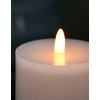 LED svíčka bílá 12,5 cm / široká