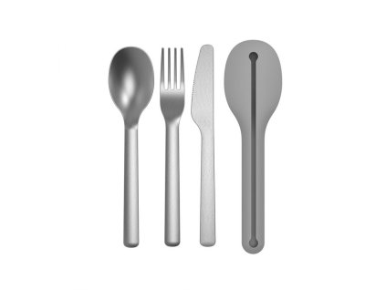 vyr 1532 3950231 BergHOFF Cestovny pribor Leo 4 dielny sivy