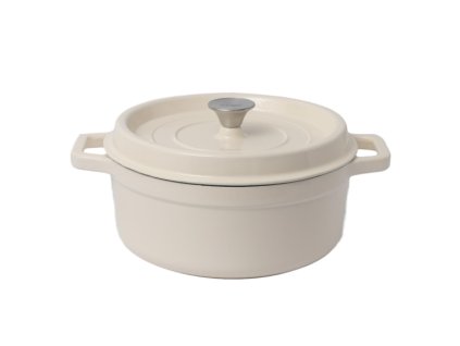 vyr 1584 garnek zeliwny tierra 28cm kremowy