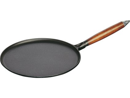 STAUB Pánev na palačinky 28 cm s přísl. dřevěná rukojeť černá A0054673 1 18