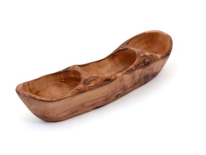 Arte Legno - rustikální trojmiska 33x10x7 cm (HED33)