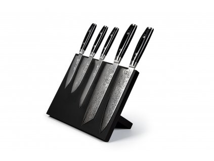 Magnetický stojan na 5 nožů černý M