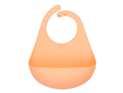 Lurch - dětský silikonový bryndák apricot (00280011)
