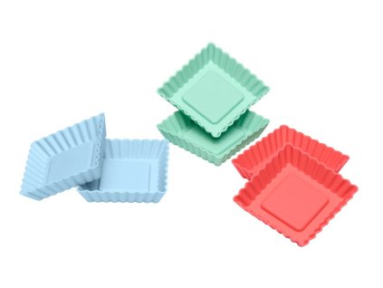 Lurch - Flexiform - silikonová sada 6ks mini koláček hranatý (00083015)