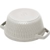 STAUB Cocotte hrnec kulatý 24 cm 4,0l bílý lanýž A0102342 V01 4 13
