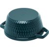 STAUB Cocotte hrnec kulatý 24 cm 4,0l mořská modř A0102342 V02 4