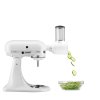 Set Robot Kitchenaid Artisan 5K45SSEFW + Krouhač kráječ zeleniny 5KSMVSA matná bílá