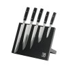 Magnetický stojan na 5 nožů černý