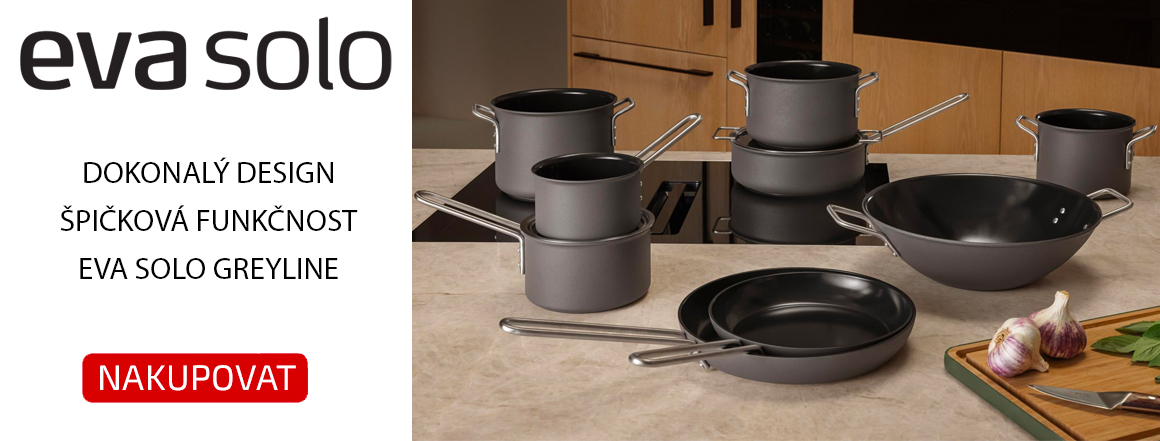 Moderní kuchyňské pánve Eva Solo Greyline – dánský design a nepřilnavý povrc