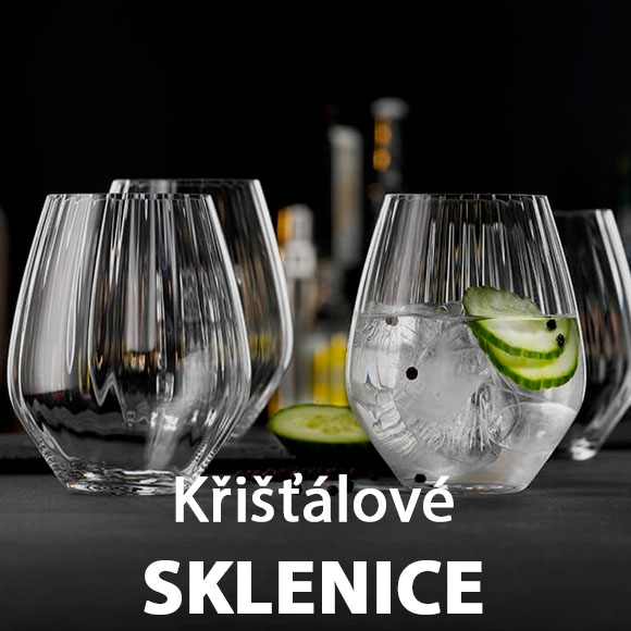 Nádherné křišťálové sklenice