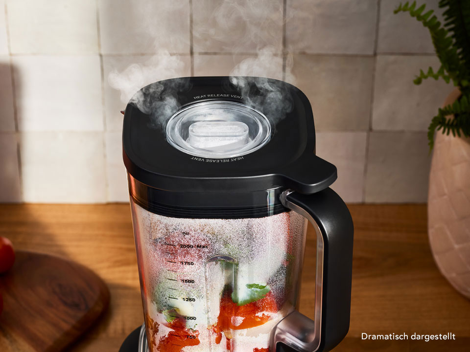 Mixér pro horké i studené recepty – větrané víko pro bezpečné mixování