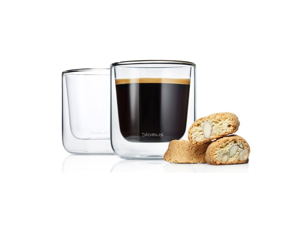 Set 2 ks termosklenic na Kávu 200ml NERO, BLOMUS
