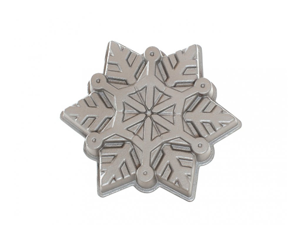 Forma na bábovku Sněhová Vločka stříbrná 1,4 l, NORDIC WARE