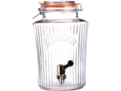 Skleněný soudek VINTAGE s kohoutkem 8,0l, KILNER