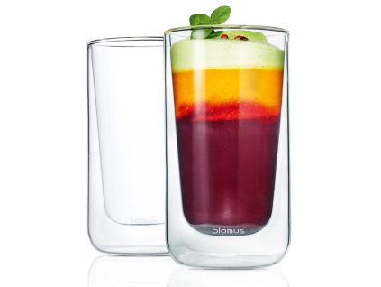Set 2 ks termosklenic na Latte Macchiato 320ml NERO, BLOMUS