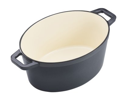 litinovy hrnec RÖSLE svetkove modry 31x23 cm