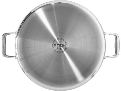 Kastrol nízký nerezový 3vrstvý 30cm 5L, STEIN bez poklice