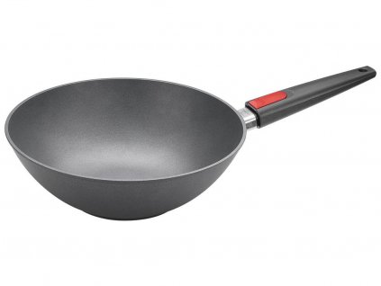 28985 3 panev wok neprilnava 30 cm s odnimatelnou rukojeti titanium nowo woll