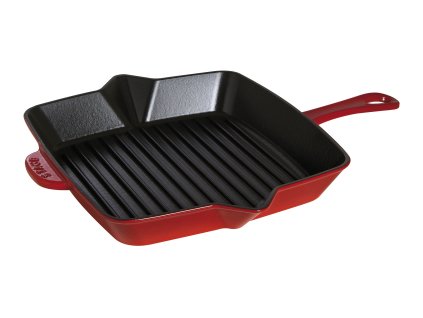 Pánev Grilovací litinová žebrovaná Americká červená 30x30 cm, STAUB
