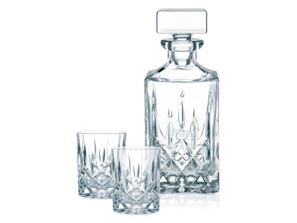 Dárková sada 2 křišťálových sklenic a karafy Noblesse na Rum a Whisky, Nachtmann