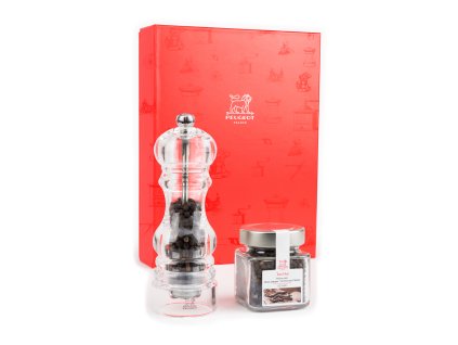 Mlýnek na pepř 18 cm Nancy a Tan Hoi pepř 70g Dárkový set, PEUGEOT