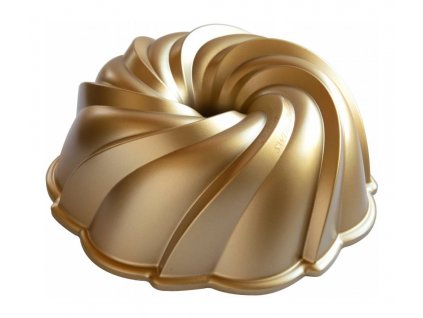 Forma na bábovku Swirl vodní výr zlatá 2,4 l , NORDIC WARE